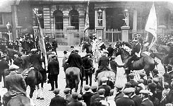 at the Town House (with its railings) in about 1900