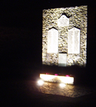 Plaques by night
