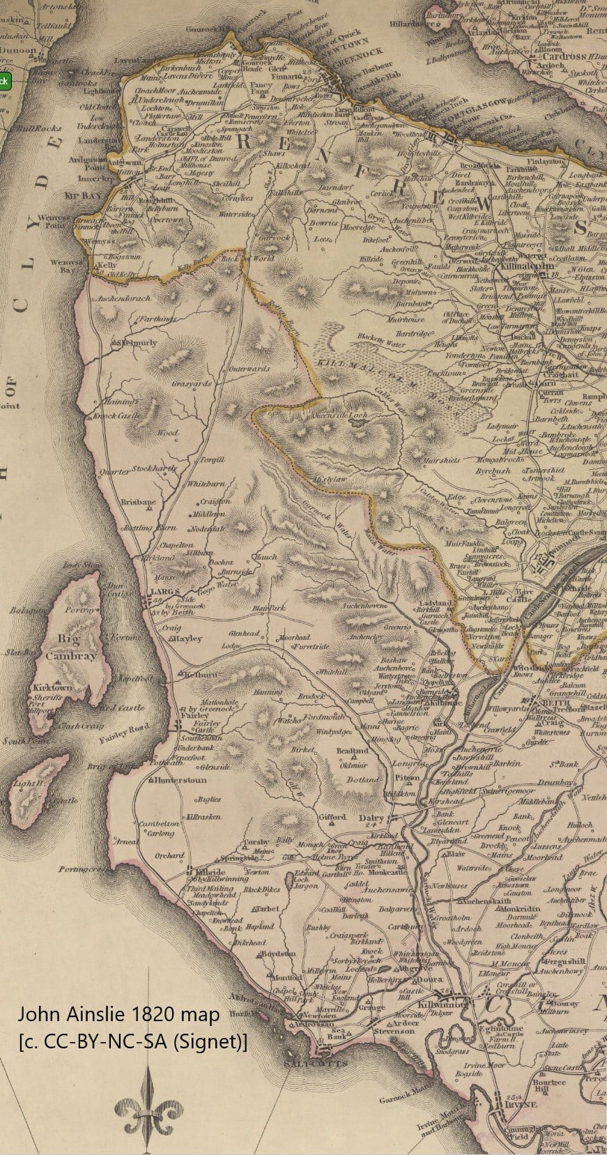 Ainslie 1821 map